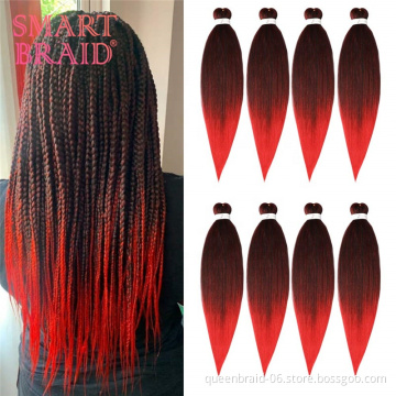 2 Tone 75g Synthetic Braiding Hair Hot Water Set Yaki Texture Braids for Black Women 20 inch Braid Hair Extensions